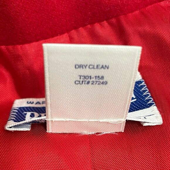 Vintage Pendleton Cherry Red Wool Blazer Womens Size 14 Oversized Preppy Classic - Picture 13 of 16